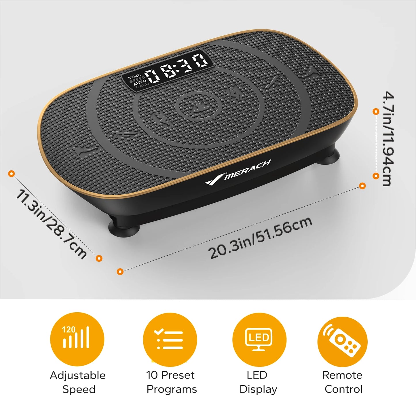 Merach Vibration Plate Exercise Machine For Whole Body Workout And Shaping