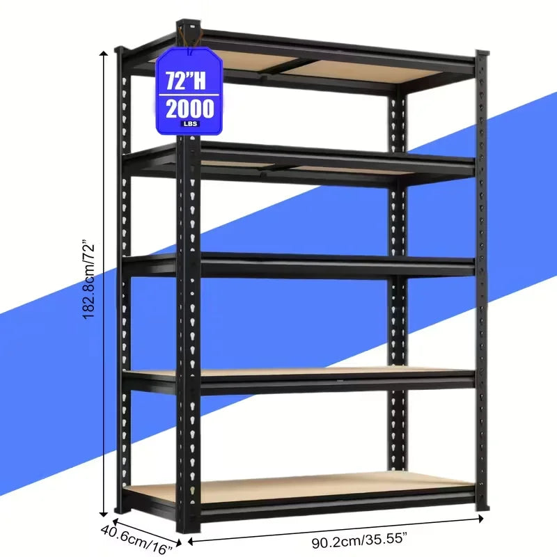 Sarenzoong Heavy Duty Adjustable Metal Storage Shelving Rack