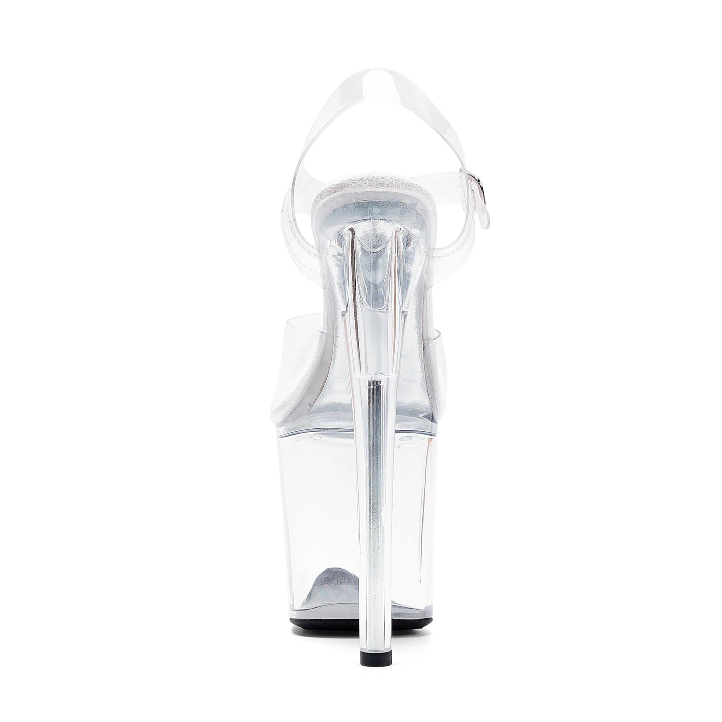 WUXIN H&P Clear Platform Stiletto Sandals for Women