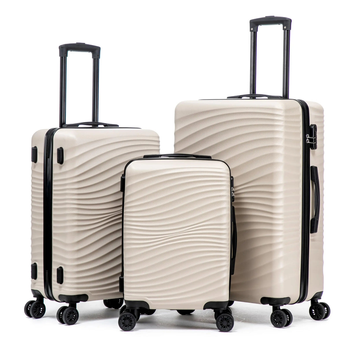 ABS Hardshell Luggage Set With Spinner Wheels And TSA Lock