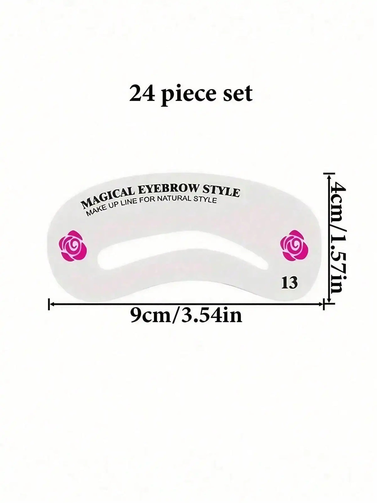 Reusable Eyebrow Shaping Stencils for Easy Makeup and Grooming