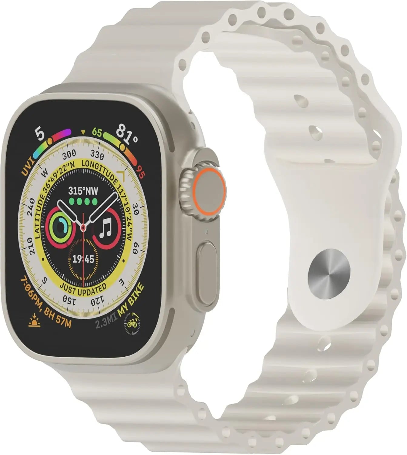 HiWear Smartwatch With Case 7 Bands, HD Touchscreen, Bluetooth Calling