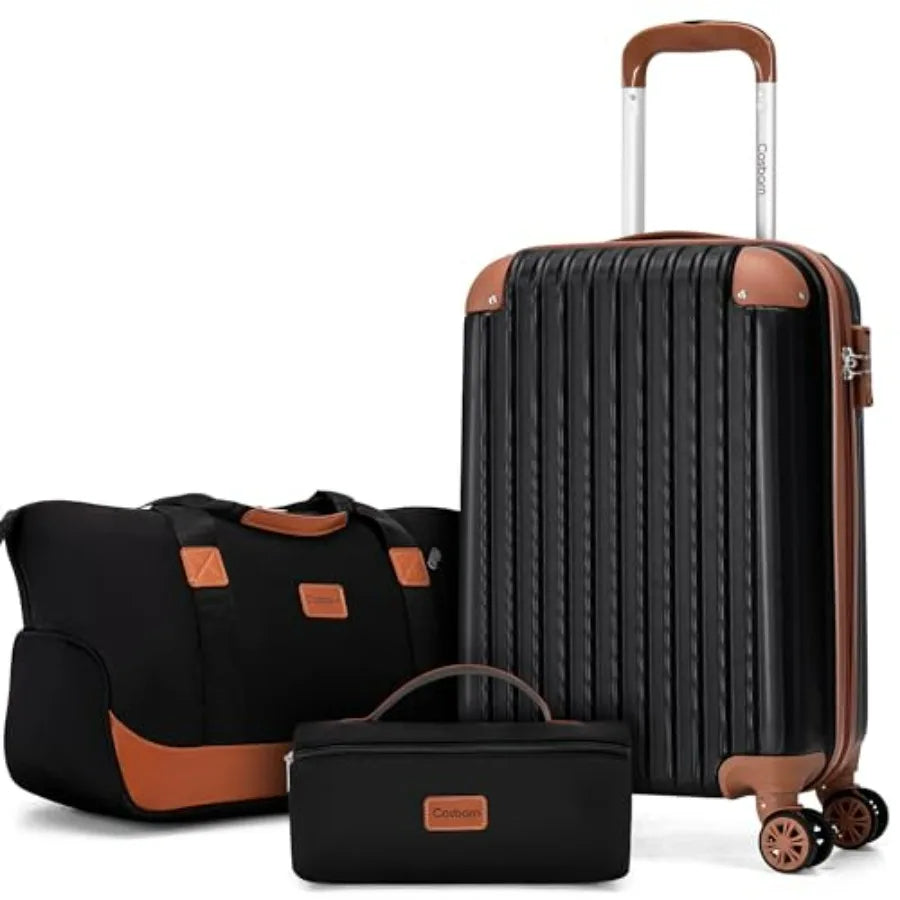 Carry On Luggage Set 3-Piece With Wheels And TSA Lock