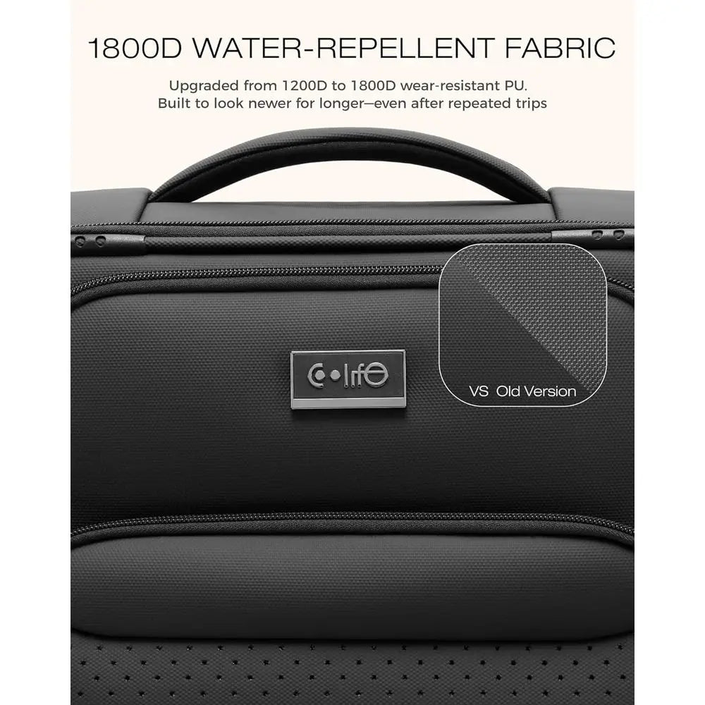 Lightweight Three-Piece Spinner Luggage Set With TSA Lock For Travel