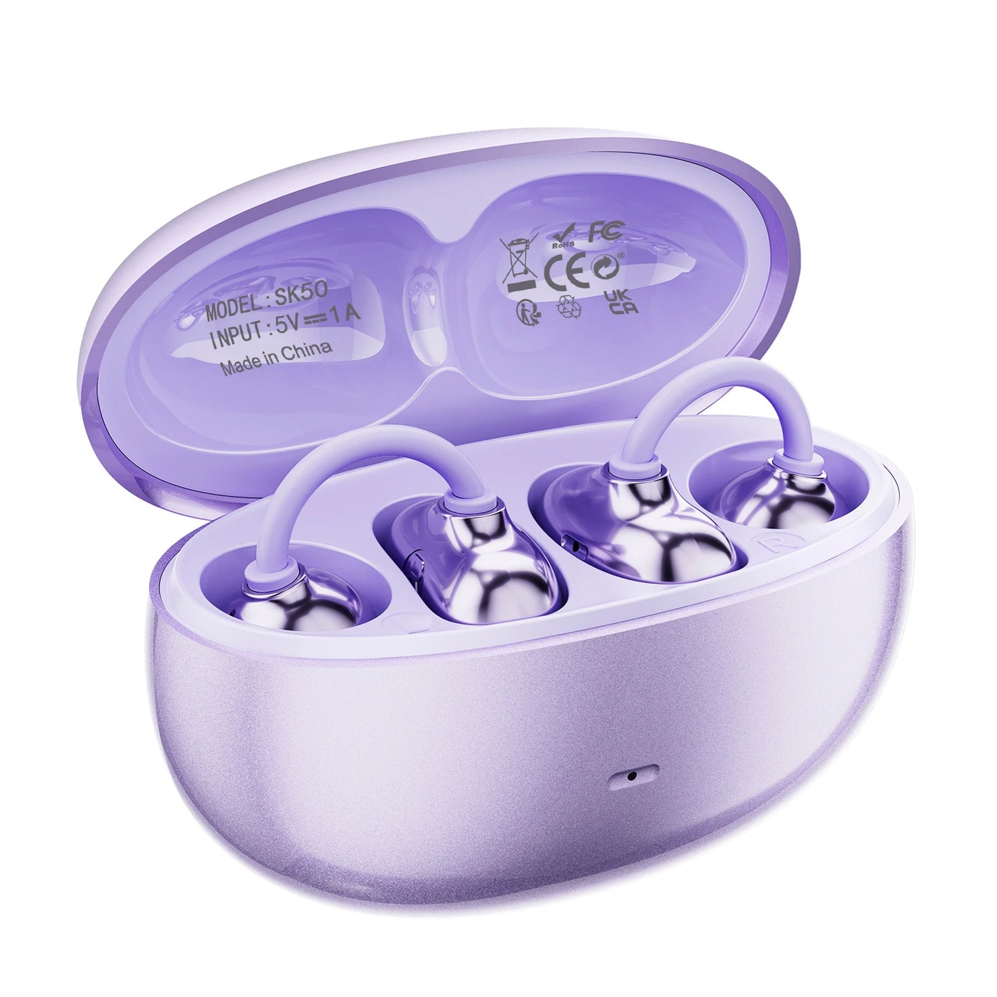 SHUKE Open Ear Clip Wireless Bluetooth Headphones With Microphone