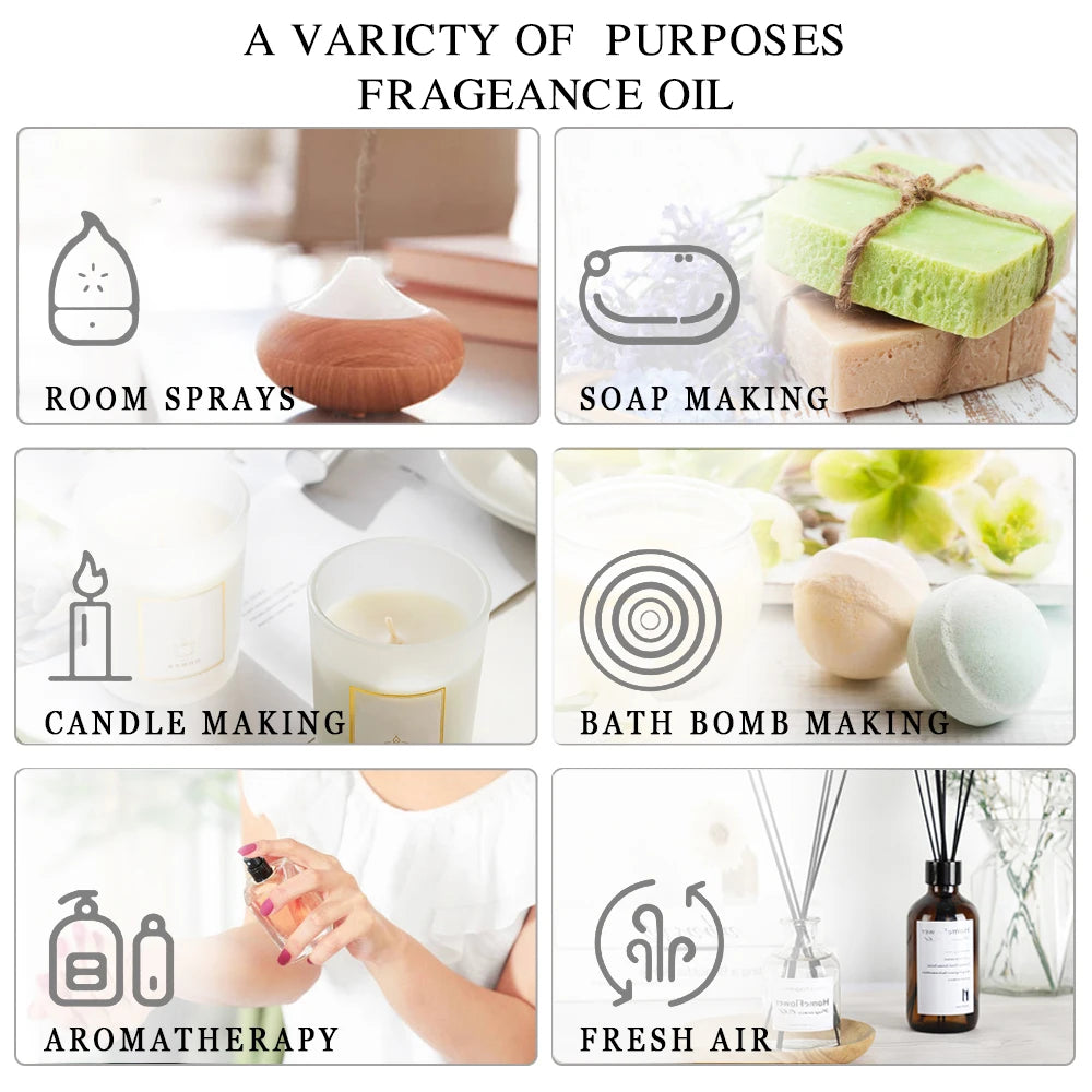 Mayjam Pure Essential Oil Collection For Soothing Aromatherapy Use
