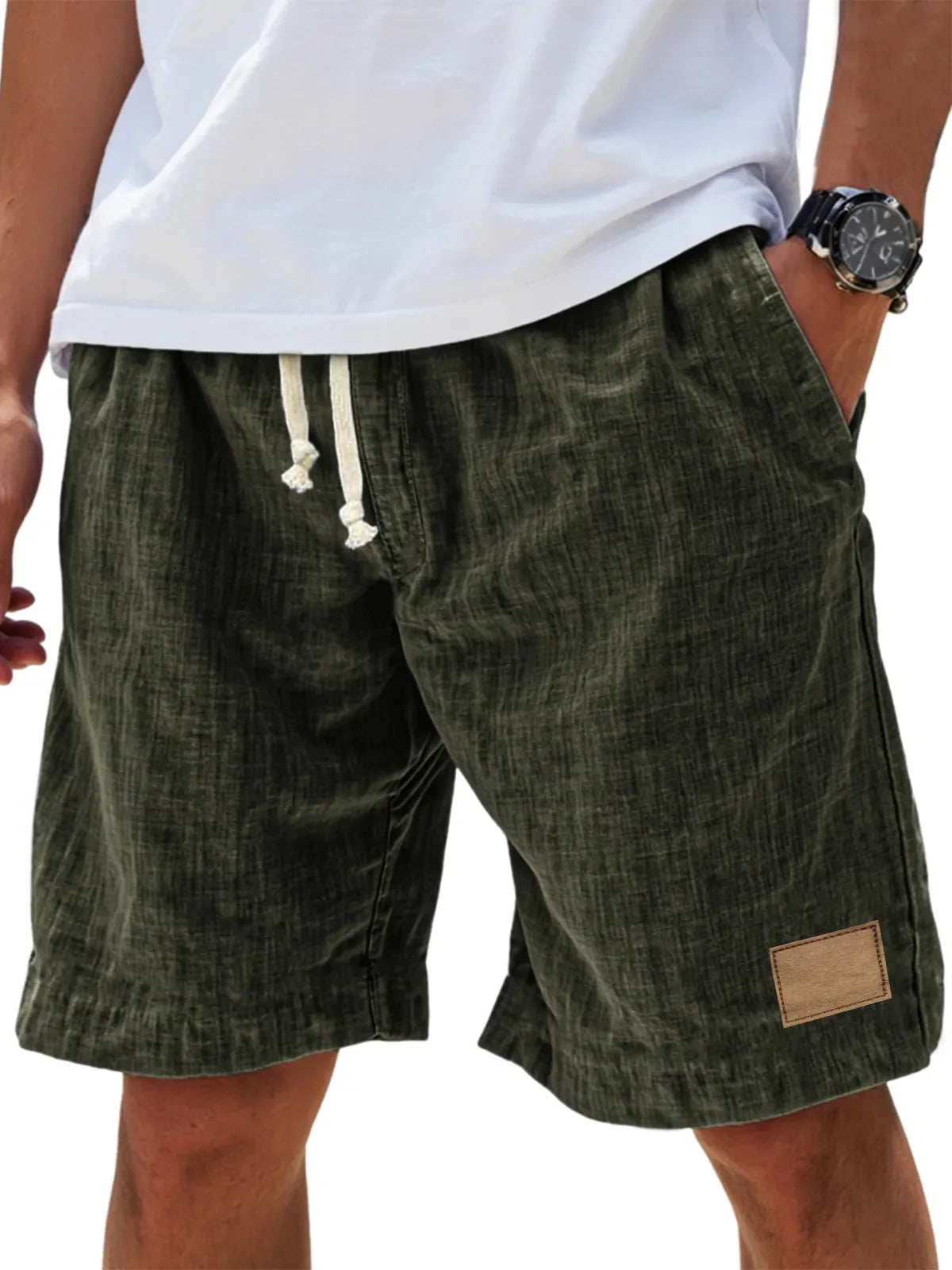 Premium Mens Casual Ice Silk Shorts For Daily Wear
