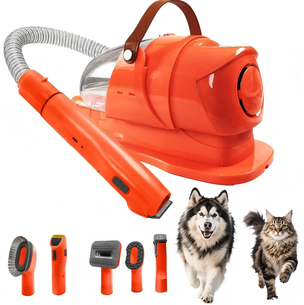 Pet Grooming Vacuum Kit With Professional Clipper And Hair Removal
