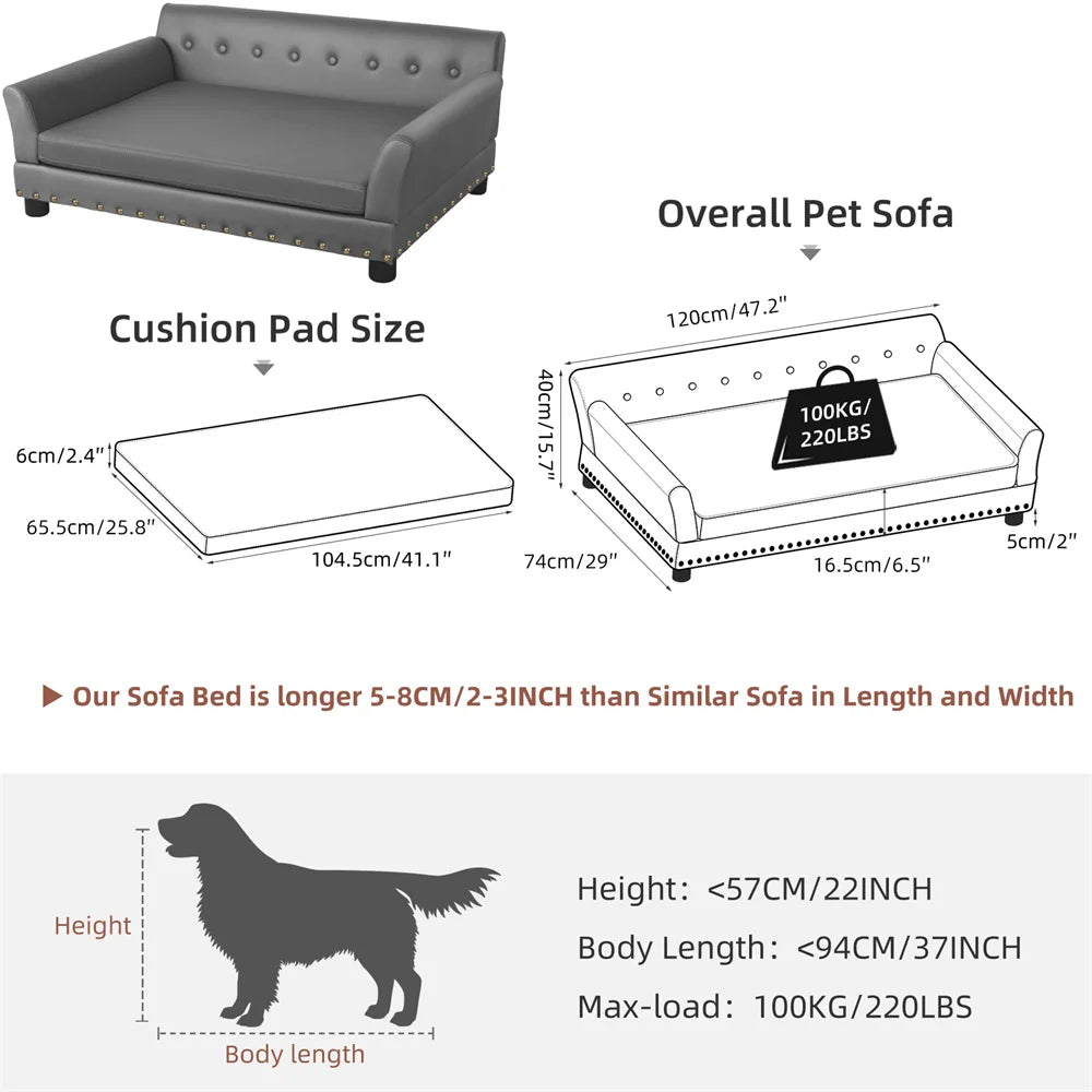 BORWART CN Heavy Duty Raised Pet Sofa Bed For Dogs And Cats
