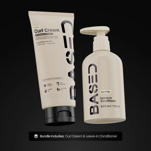 BASED CurlyLocks Duo NonToxic Curl Cream And Leave In Conditioner