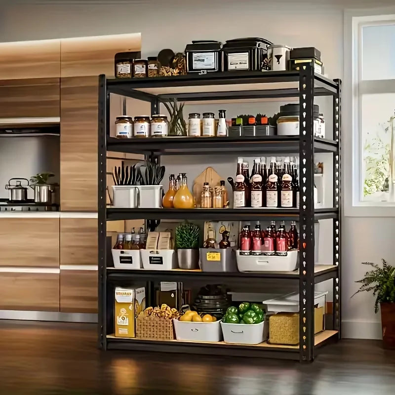 Industrial Grade Metal Storage Rack With Adjustable Shelves