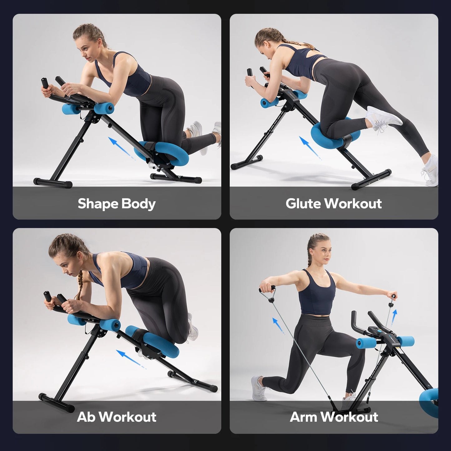 Merach 2314 Ab Machine Adjustable Core Trainer Foldable