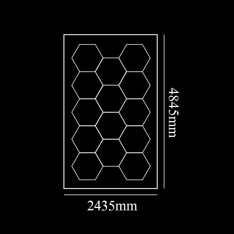 Honeycomb Hexagonal Led Tube Lighting For Garage And Workshops