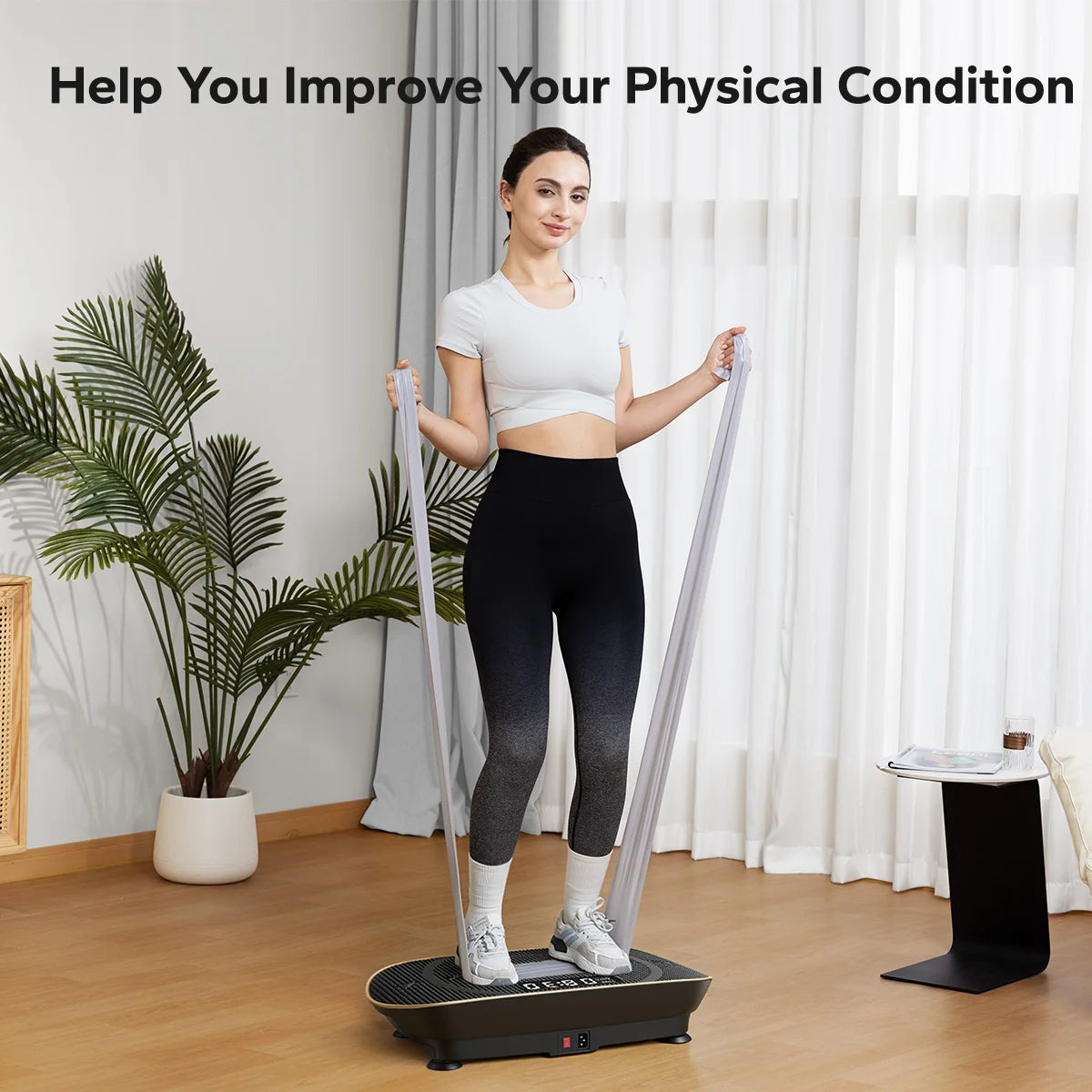 Merach Vibration Plate Exercise Machine For Whole Body Workout And Shaping