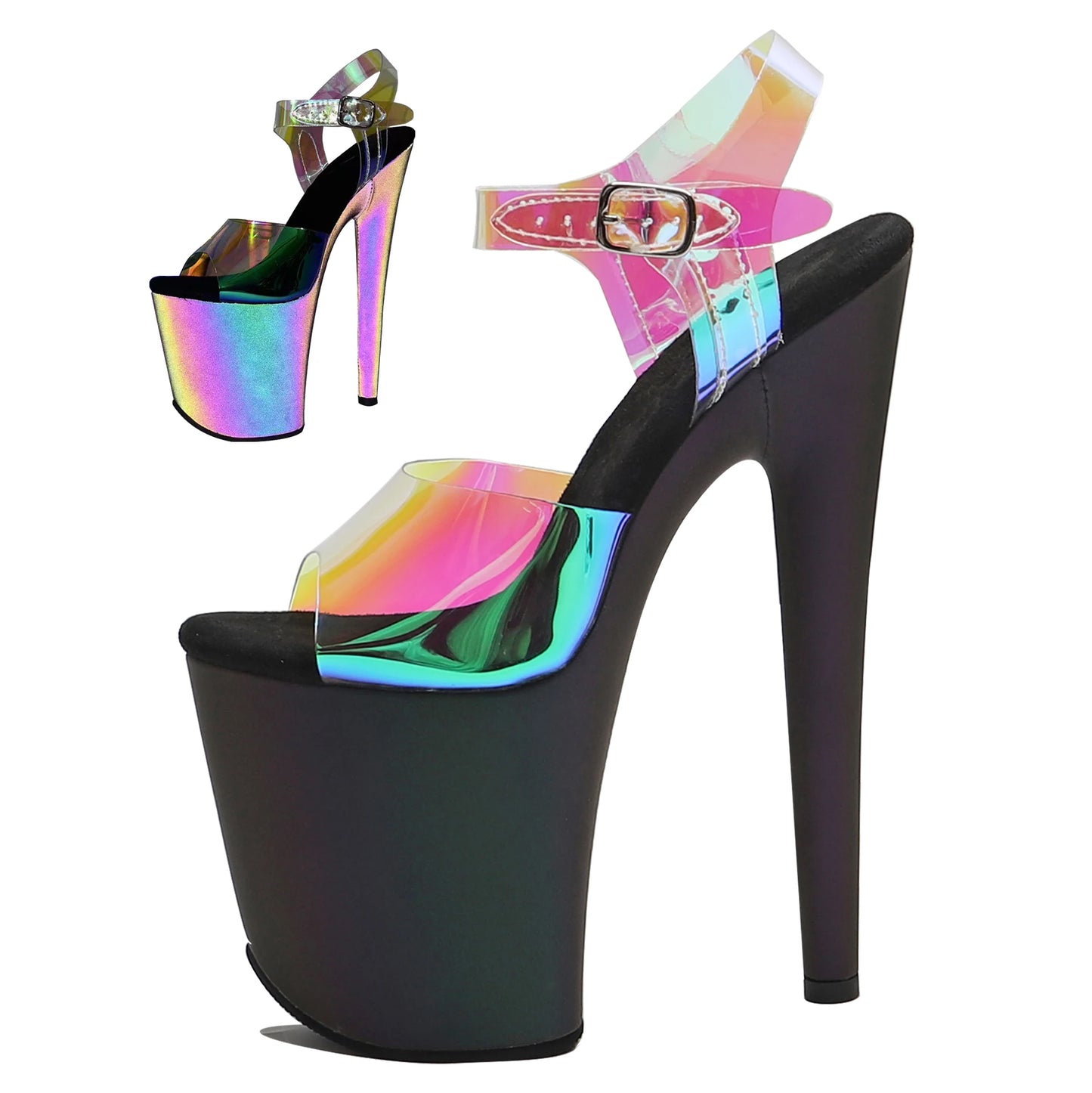 Wuxin H&P Women's Stripper Exotic Heel Sandal Platform Stiletto Shoes