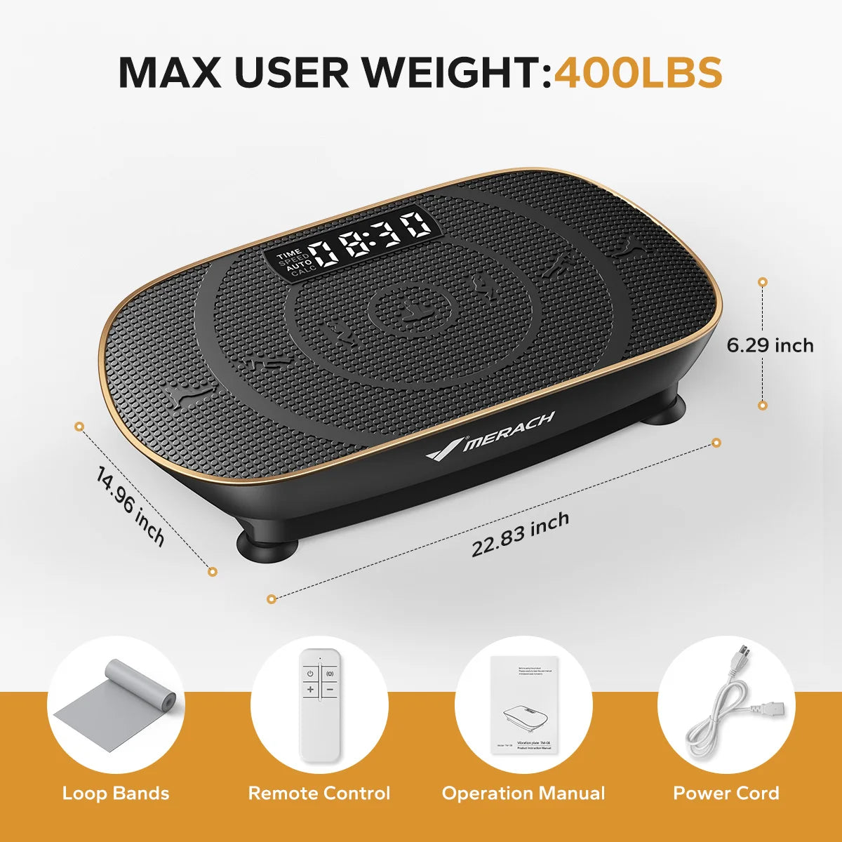 Merach Vibration Plate Exercise Machine For Whole Body Workout And Shaping