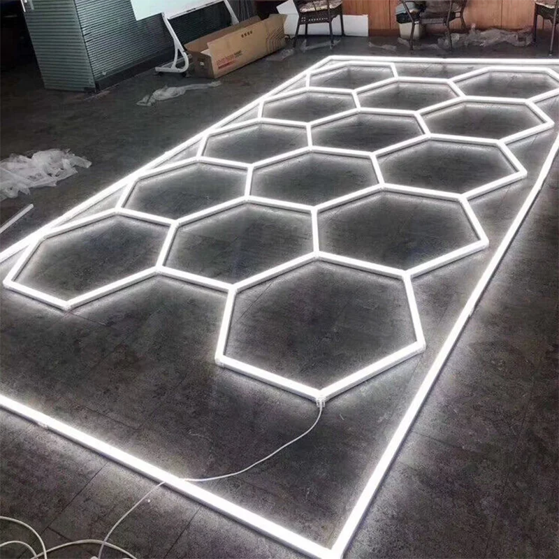Honeycomb Hexagonal Led Tube Lighting For Garage And Workshops