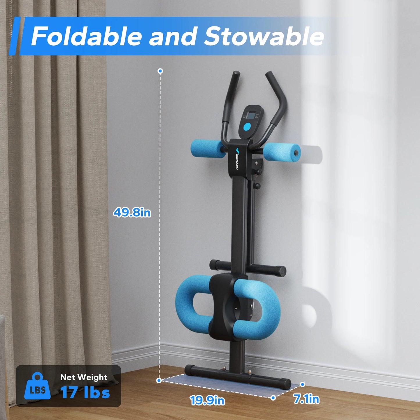 Merach 2314 Ab Machine Adjustable Core Trainer Foldable