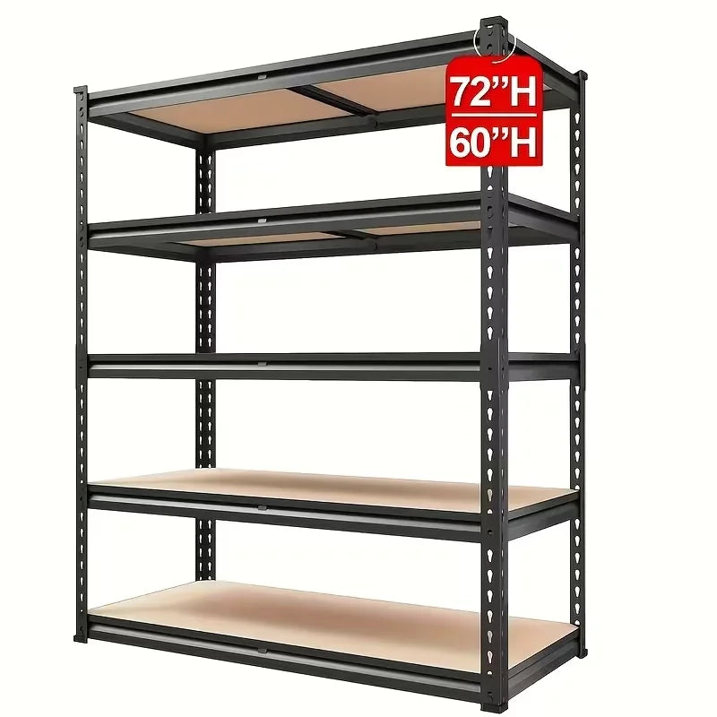 Heavy Duty Metal Storage Rack Adjustable Iron Shelving Unit