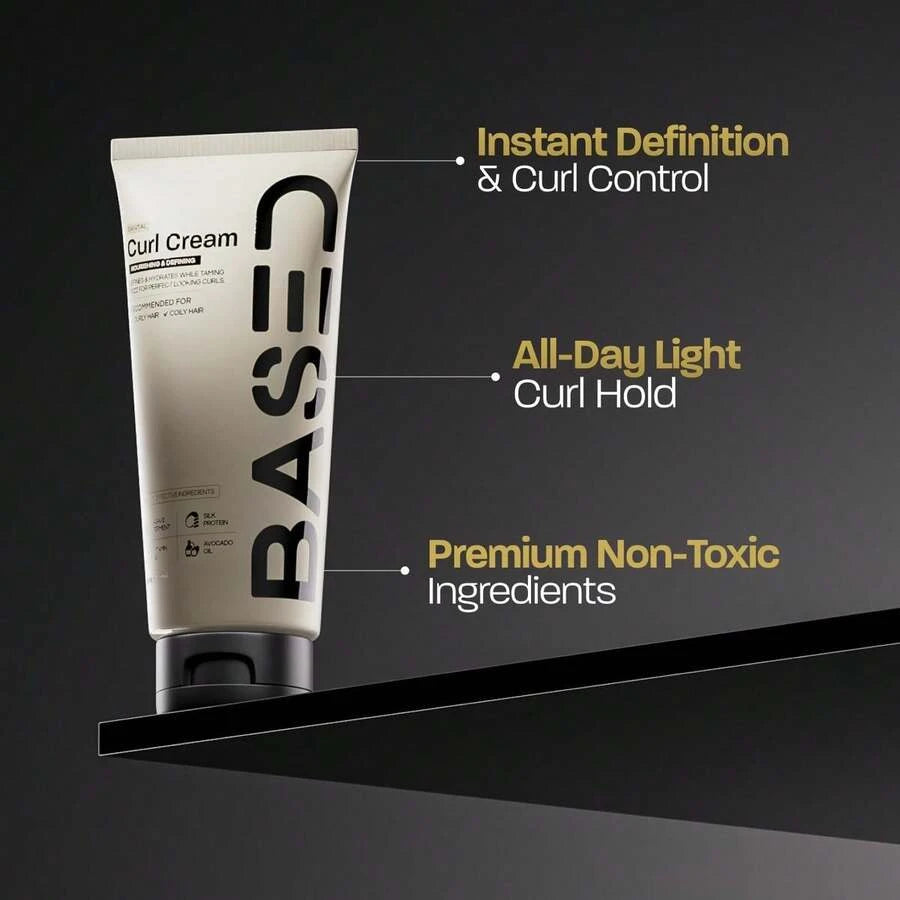 BASED CurlyLocks Duo NonToxic Curl Cream And Leave In Conditioner