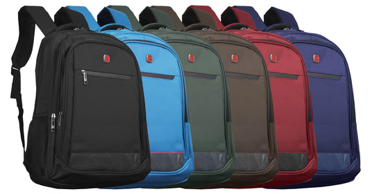 Multi Compartment Laptop Backpack Padded Water Resistant Travel Bag Airflow