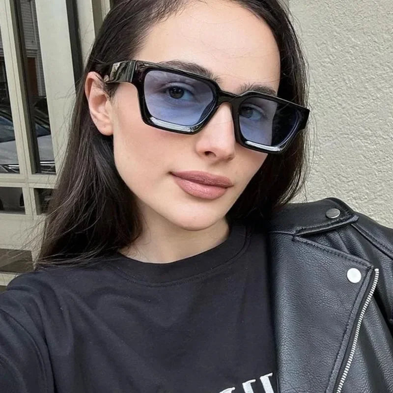 SHUKUI Square Vintage Sunglasses UV400 Driving Glasses
