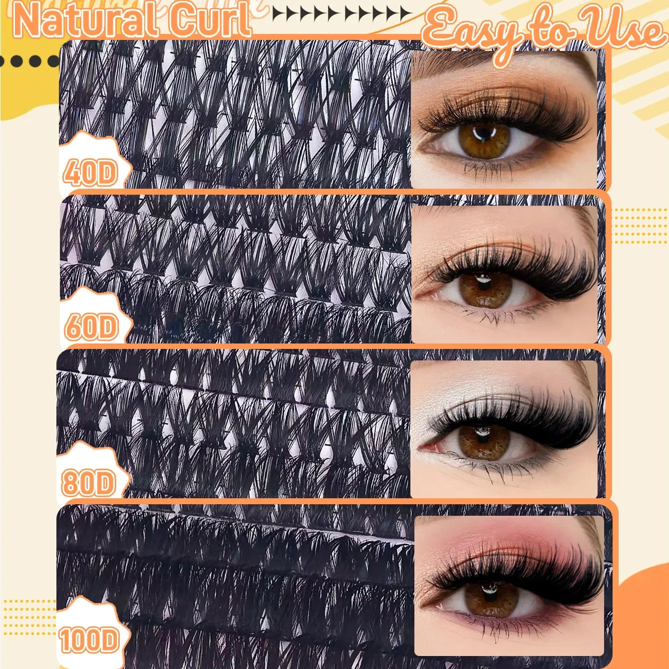 Individual Eyelash Extensions Kit With Lash Bond And Seal For Self Application
