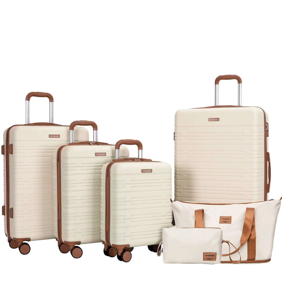TRIPCOMP Hardcase Luggage Set With Spinner Wheels And TSA Lock
