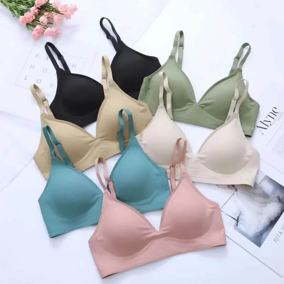 Seamless Wireless Bralette With Removable Padding For Women