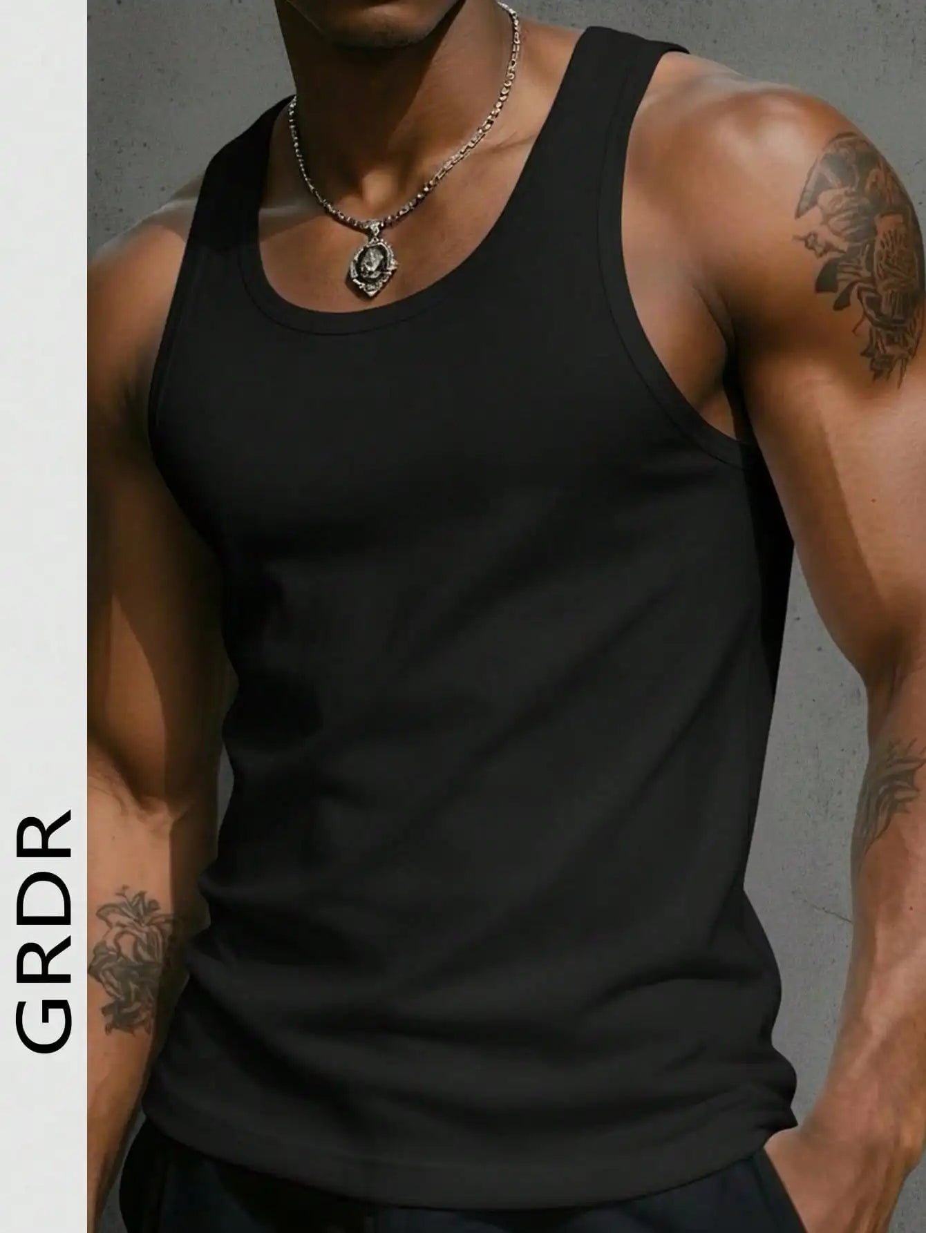 Men's Slim Fit Tank Top U Neck Sleeveless Tee Summer