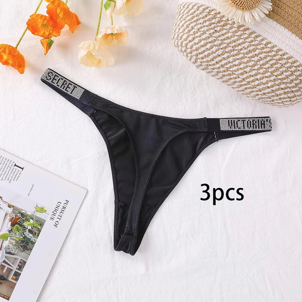 Victoria's Secret Lace Thongs Women Comfortable Breathable Panties