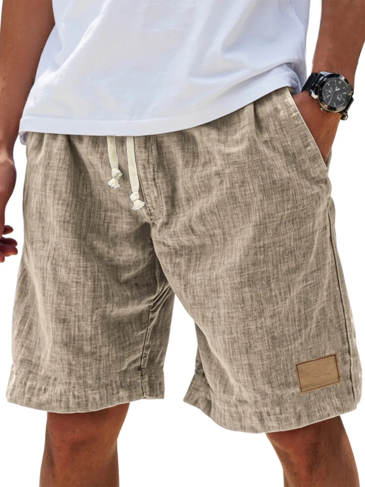 Premium Mens Casual Ice Silk Shorts For Daily Wear