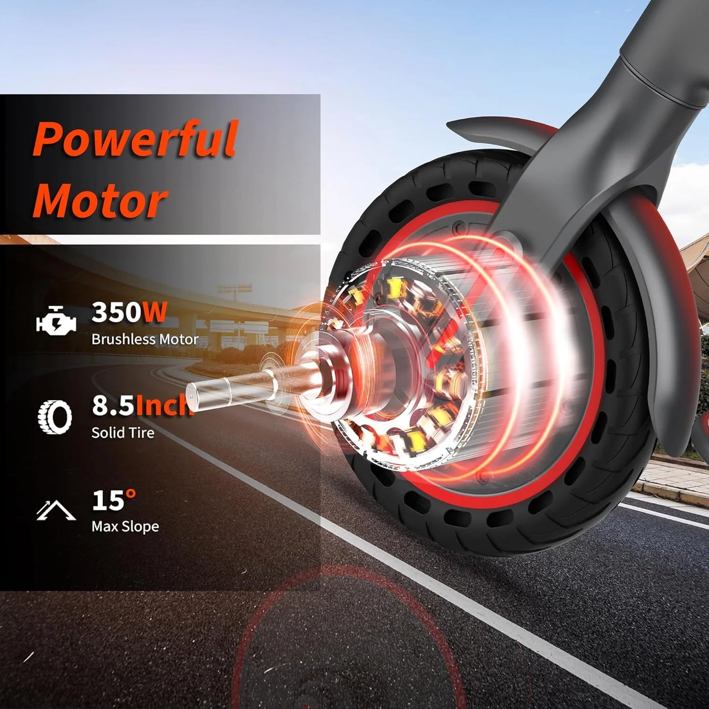 AOVOPRO ES80 350W Electric Scooter Smart App Control