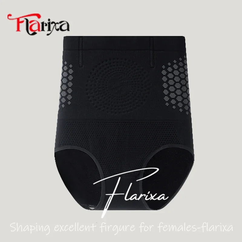 Flarixa Tummy Control High Waist Seamless Panties For Women