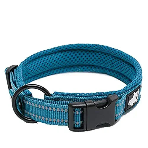 TrueLove Nylon Dog Collar Reflective Padded Adjustable Training