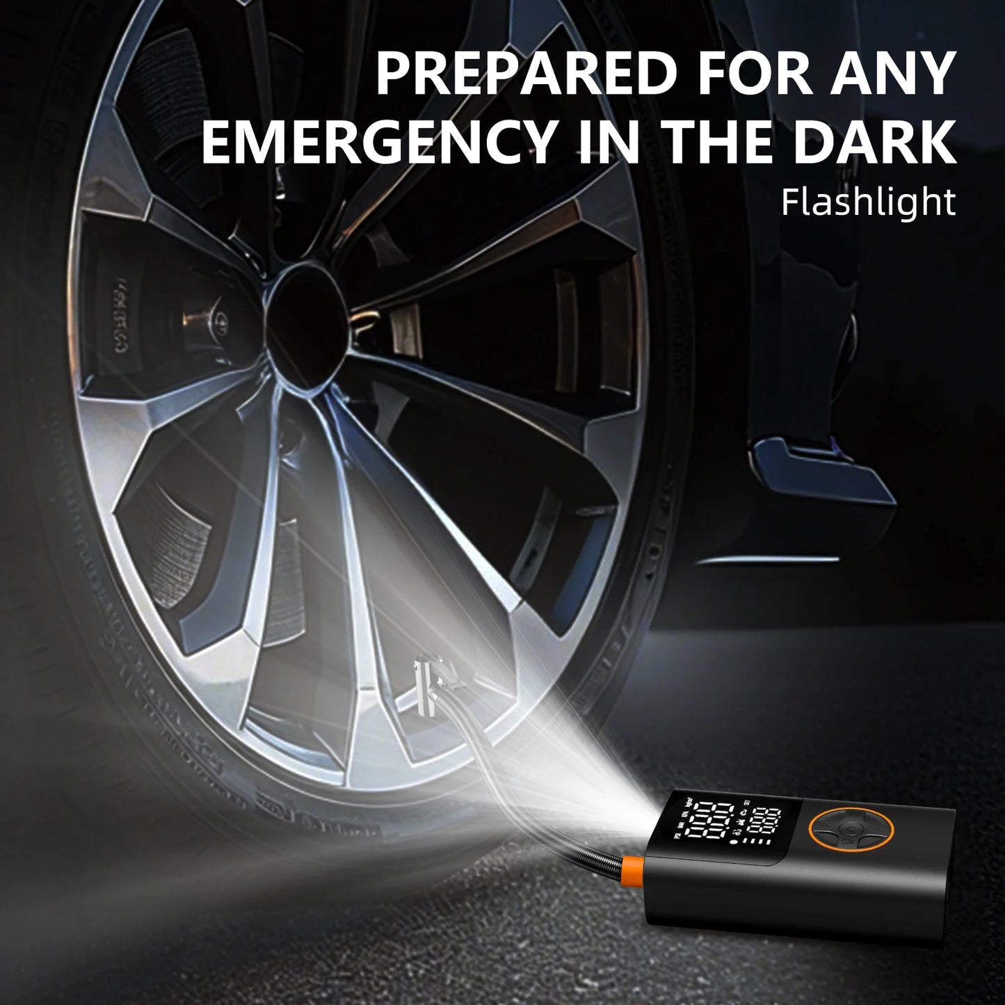 Portable Air Pump With Power Bank 150 PSI Tire Inflator