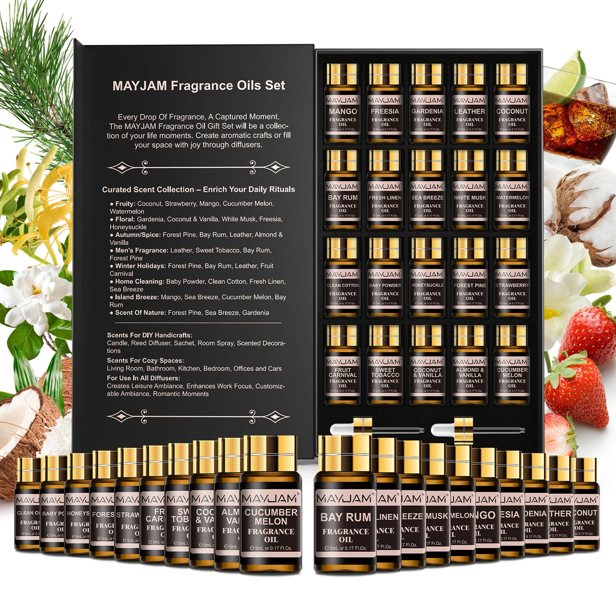 MAYJAM Premium Aromatic Fragrance Oils Set For Room Diffuser