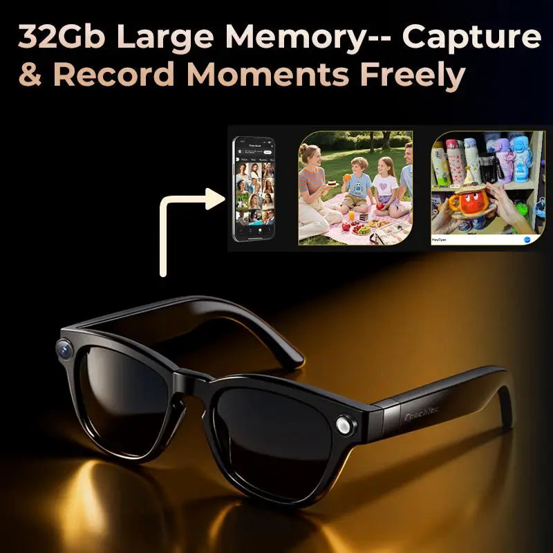 Smart Glasses Real Time Translation AI Assistant With 8MP Camera