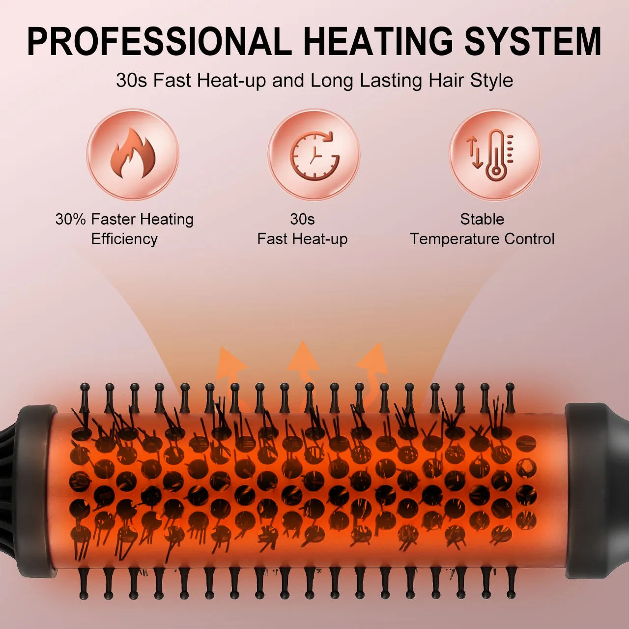 HATTEKER Electric Curling Comb Hair Roller for Home Heat Styling