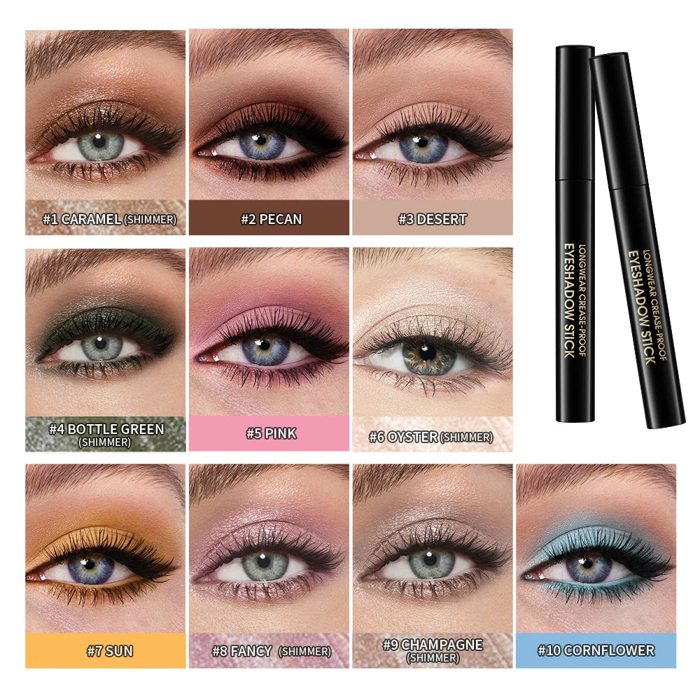 Eyeshadow Liner Pencil Matte Shimmer Waterproof Natural Look