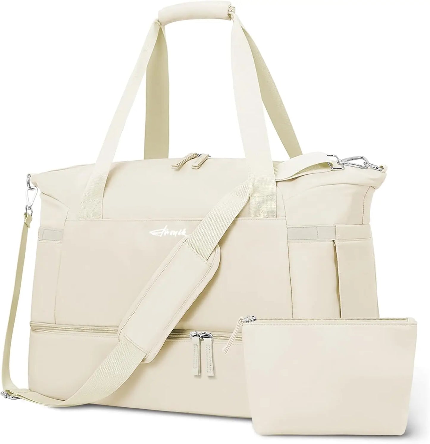Women Gym Bag With Shoes Compartment Wet Pocket Carry On