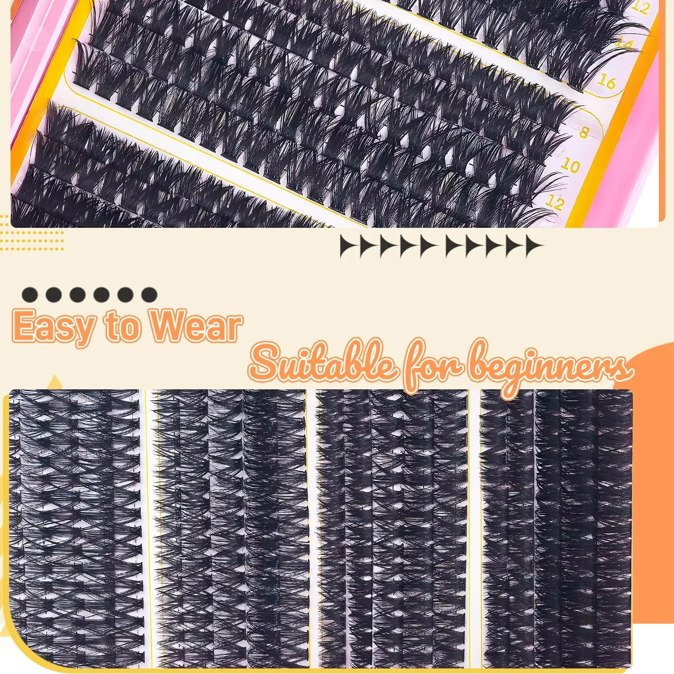 Individual Eyelash Extensions Kit With Lash Bond And Seal For Self Application