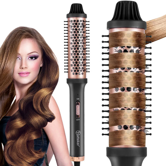 HATTEKER Electric Curling Comb Hair Roller for Home Heat Styling
