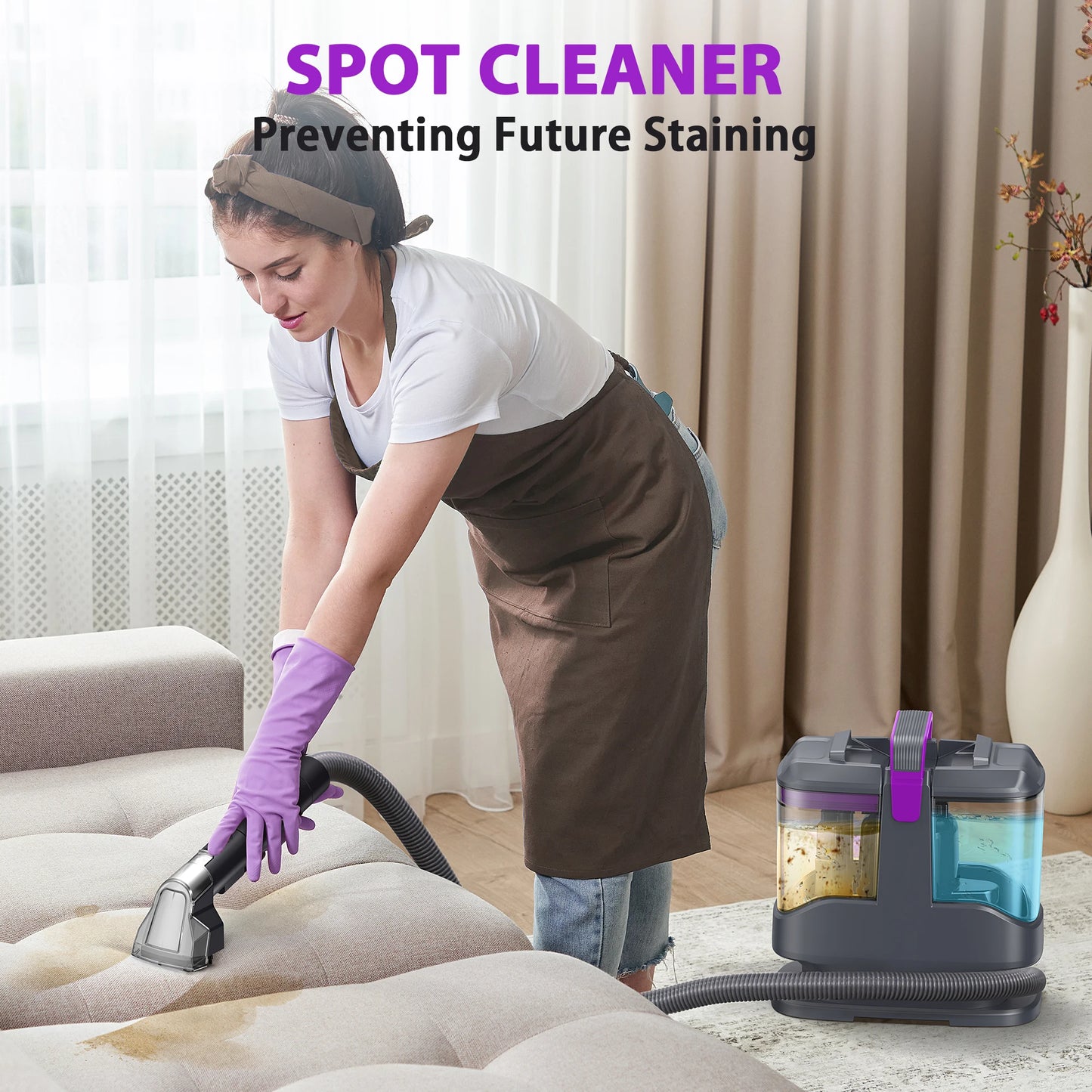 INSE C9 Spot Vacuum Cleaner With Corded Hose For Sofa