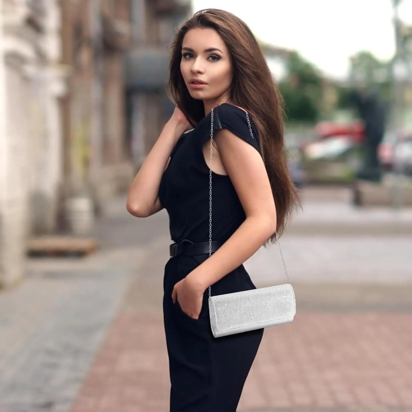 Sparkling Evening Clutch Purse For Women Party Wedding Handbag