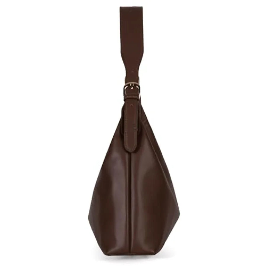 Genuine Leather Shoulder Purses for Women Crescent Hobo Bag