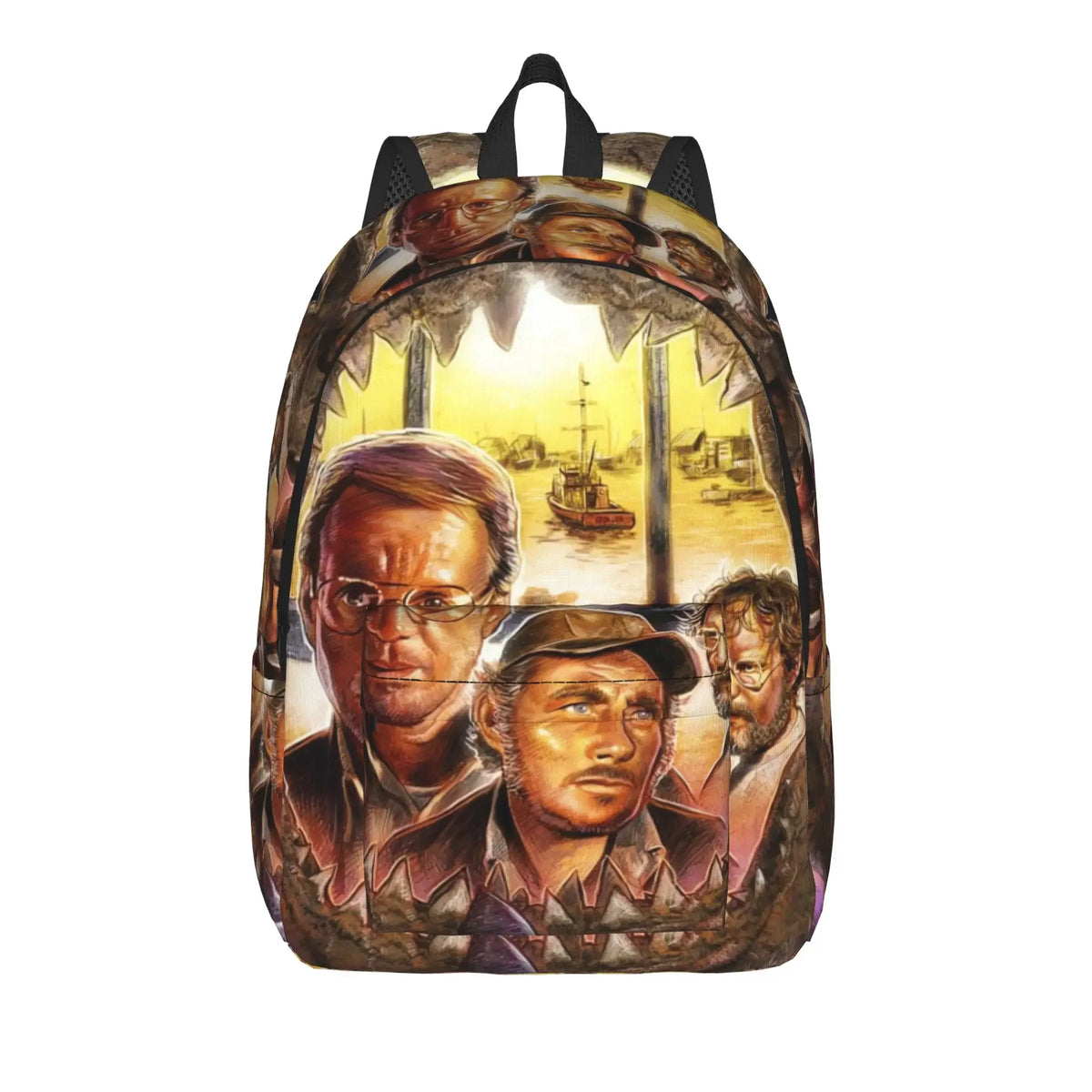 Jaw Shark Classic Film Amity Island Unisex Foldable Backpack