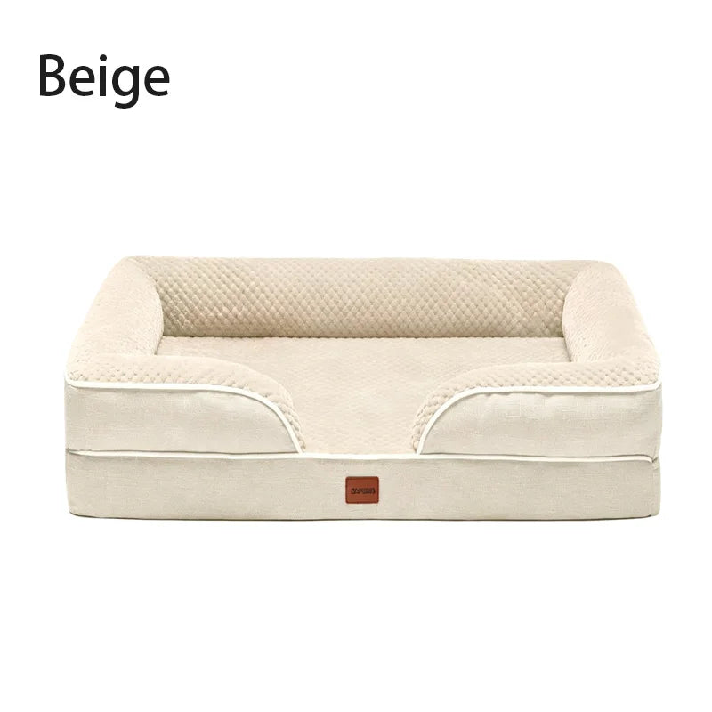 Orthopedic Memory Foam Dog Bed With Washable Waterproof Cover
