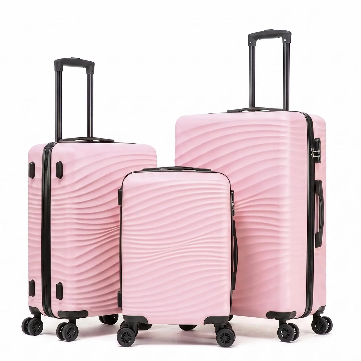 ABS Hardshell Luggage Set With Spinner Wheels And TSA Lock