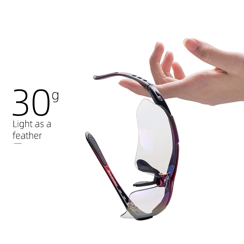 ROCKBROS Photochromic Cycling Glasses UV400 Protection Sunglasses
